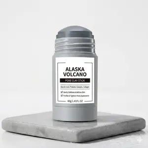 40g Clay Stick Face Mask - Alaska Volcano Formula for Deep Pore Cleaning, Blackhead Removal, and Skin Repair Skincare Treatment