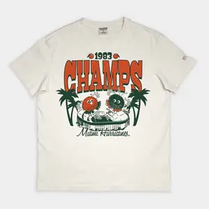 Miami Football 1983 Champs Vintage Heavyweight Tee T-Shirt, Sweater, Sweatshirt, Hoodie