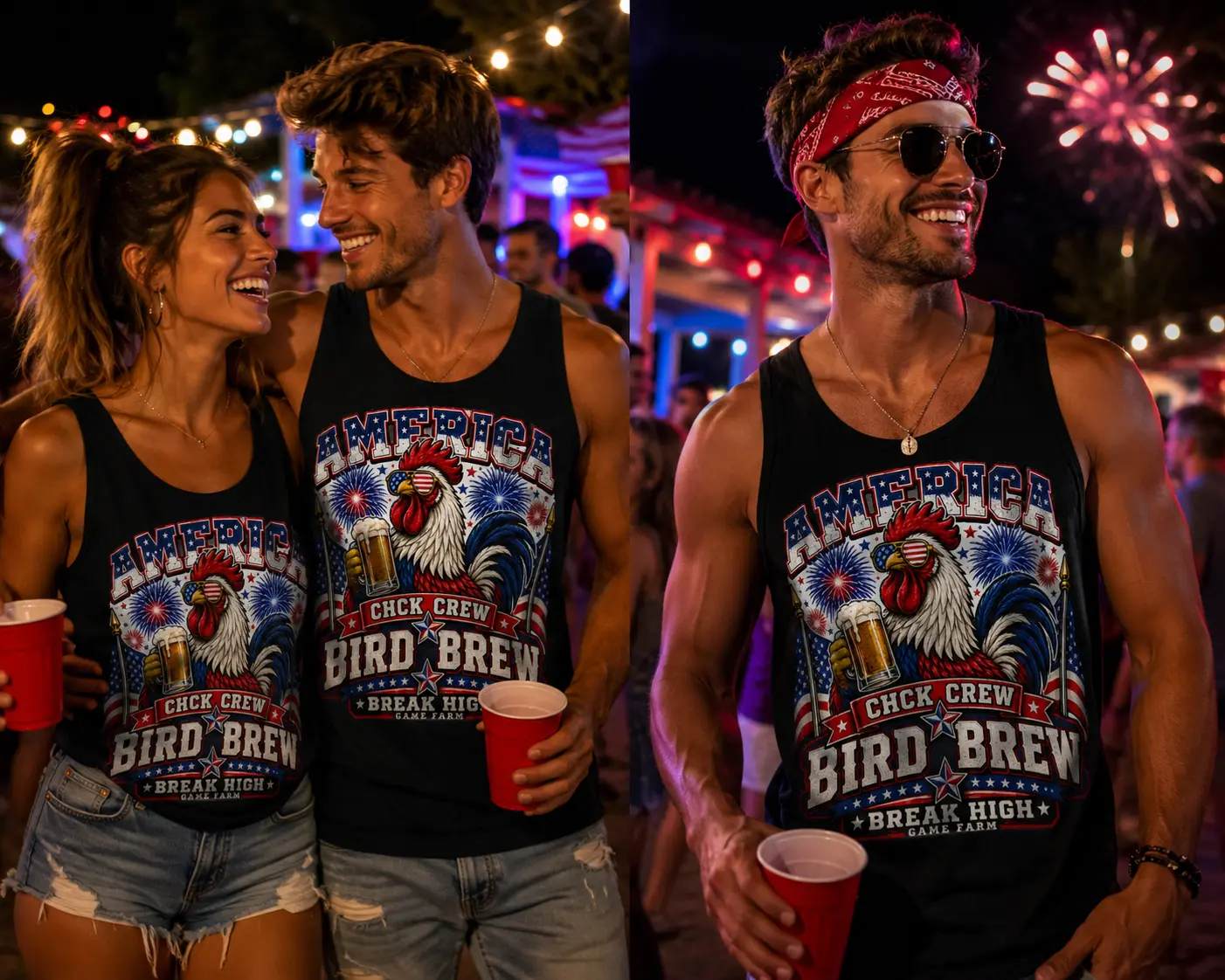 CHCK Crew Bird Brew T-Shirt & Koozie Set  | Break High Game Farm Bundle