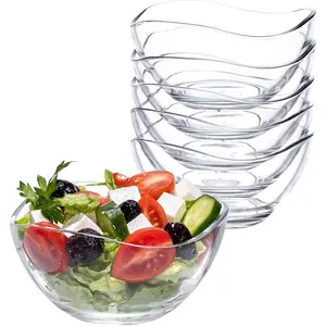 "The Wave" Glass Bowl, Set of 6