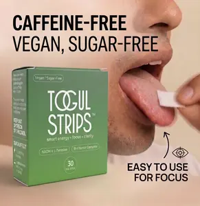 Strips Smart Performance Caffeine-Free Nootropic Focus NADH, L-Tyrosine, Huperzine A Daily Brain Investment for Capacity - Memory with  - Fast-Acting Oral Dissolving Technology for Mental Clarity - Lime + Mint Flavor - 30  Healthcare Supplement Dietary