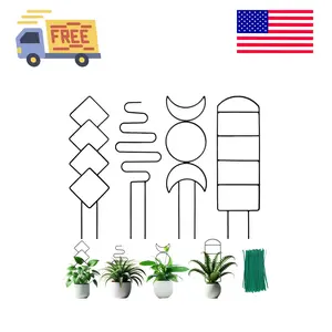 4 Packs Trellis for Climbing Plants Indoor, Small Garden Metal Trellis