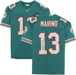 Dan Marino Miami Dolphins Autographed Mitchell & Ness Aqua Authentic Jersey - Fanatics Authentic Certified