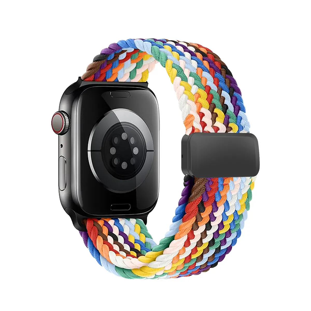 Apple Watch Bands, Magnetic Braided Nylon Sport Loop, Elastic Replacement Watch Strap for Apple Watch Ultra 3 2 Series 11 10 9 8 7 6 5 4 3 SE, Women Men