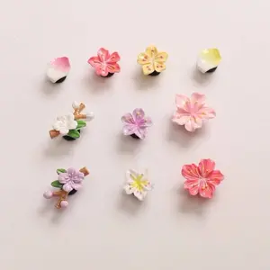 10pcs flower shaped shoe charms, cute flower charms for shoe decoration
