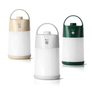 Motion Sensor Night Light - Cordless Battery Powered Table Lamp, Portable Lamps Lantern for Outdoor Camping Tents, 4 Brightness Level, Press Dimmable Safe Night Lights