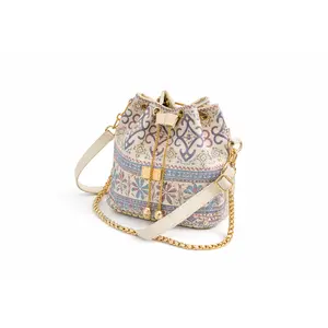 Boho Luxe Tapestry Bucket Bag — by GRYMH.Luxe