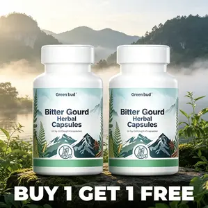 [BUY 1 GET 1 FREE] Green Bud 1 Bitter Gourd Herbal Capsules Contain Extracts of Bitter Gourd, Cinnamon, Ginseng, and Mulberry Leaves, etc.