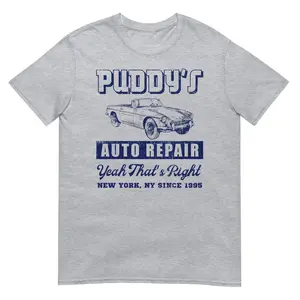 Puddy's Auto Repair T-Shirt, Seinfeld George Costanza Kramer Design, Unisex All Seasons Comfortable Tee for Women Men