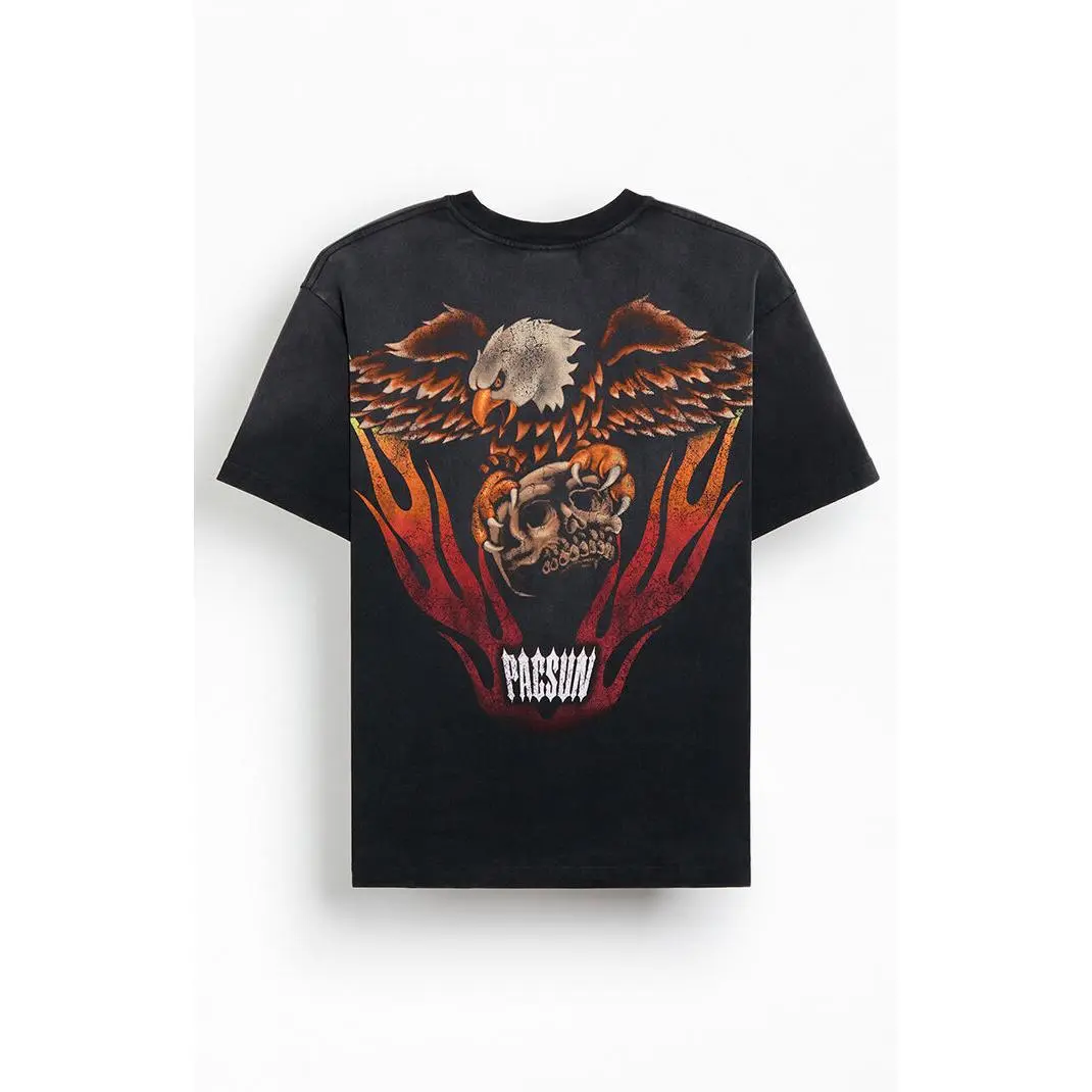 Pacsun Men's Eagle Skull T-Shirt - Multicolor