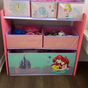 Princess 6 Bin Design and Store Toy Organizer