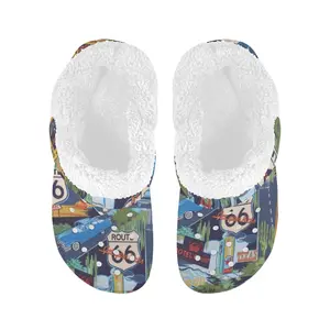 Walk the Route 66 in Style and Comfort with Our Fleece-Lined Adult Clogs! 🚗🛣️✨