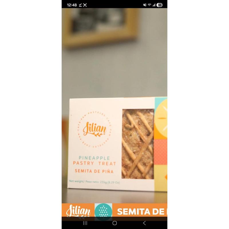 Semita de Piña Panaderia Lilian | Pineapple Filled Sweet Pastry  Salvadoreña