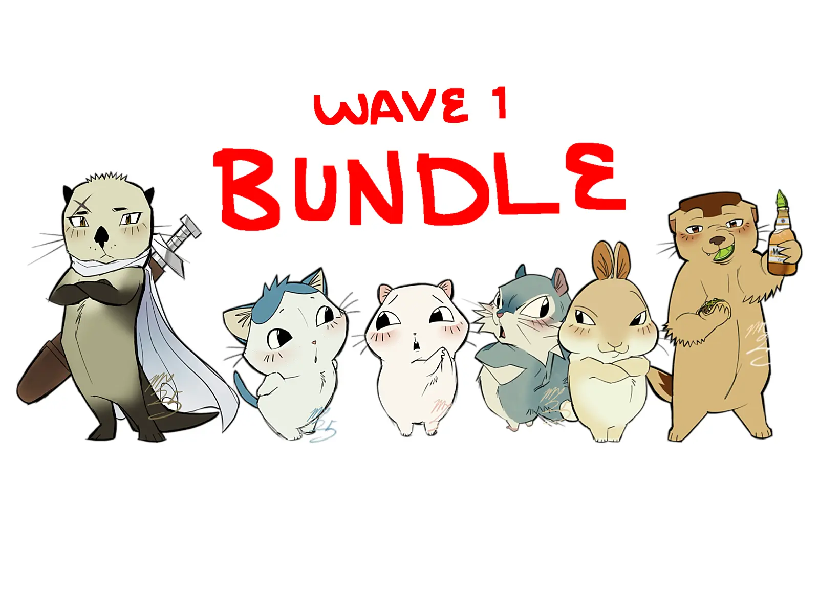 MXRAGE'S CHIIKAWA STICKERS - WAVE 1 BUNDLE