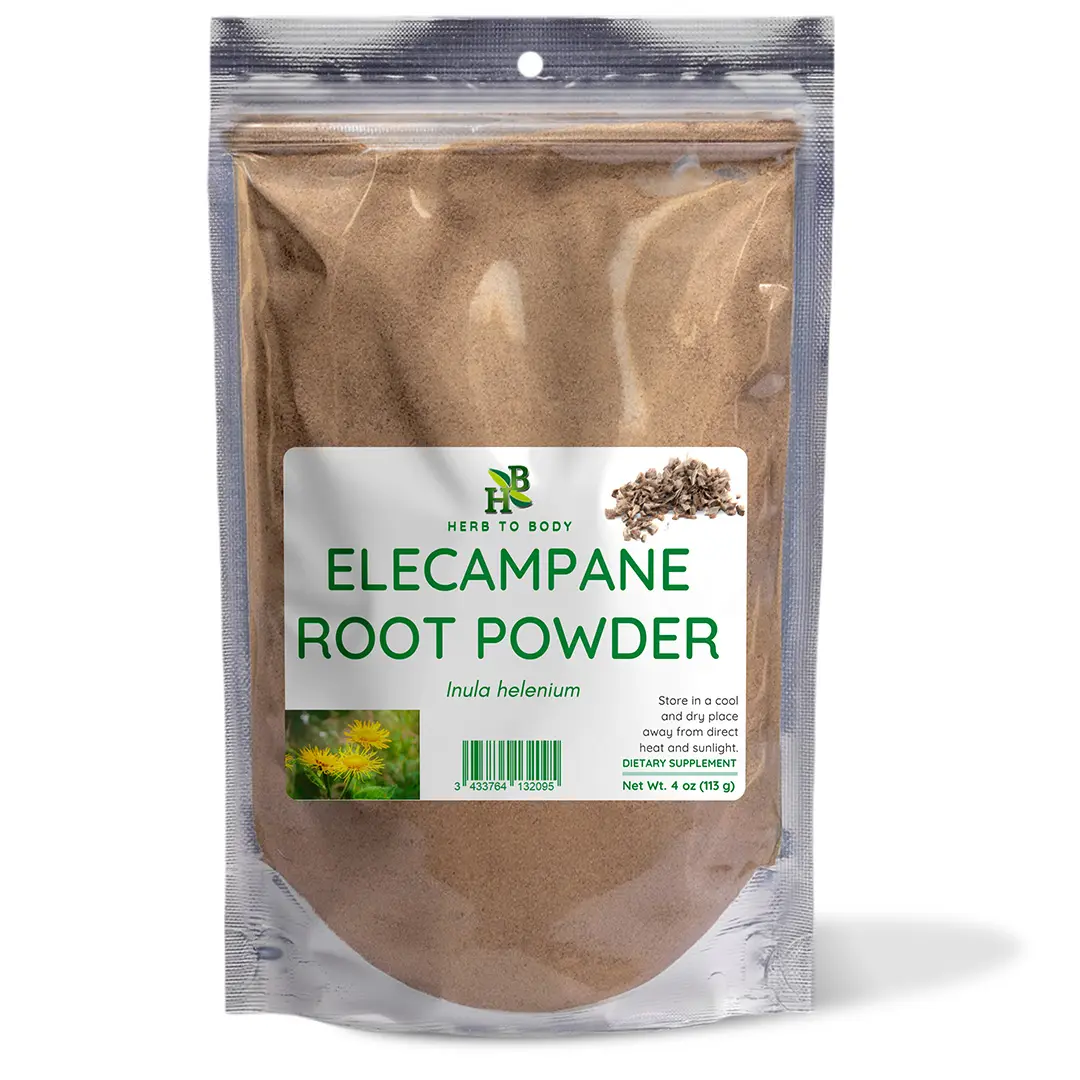 Elecampane Root Powder - 4 oz | Cooking & Beverage Preparation Herbal Staple (Dried Herbs, Spices & Seasonings Essential) | Herb To Body
