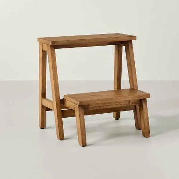 Wood Kitchen Step Stool - Aged - Hearth & Hand with Magnolia