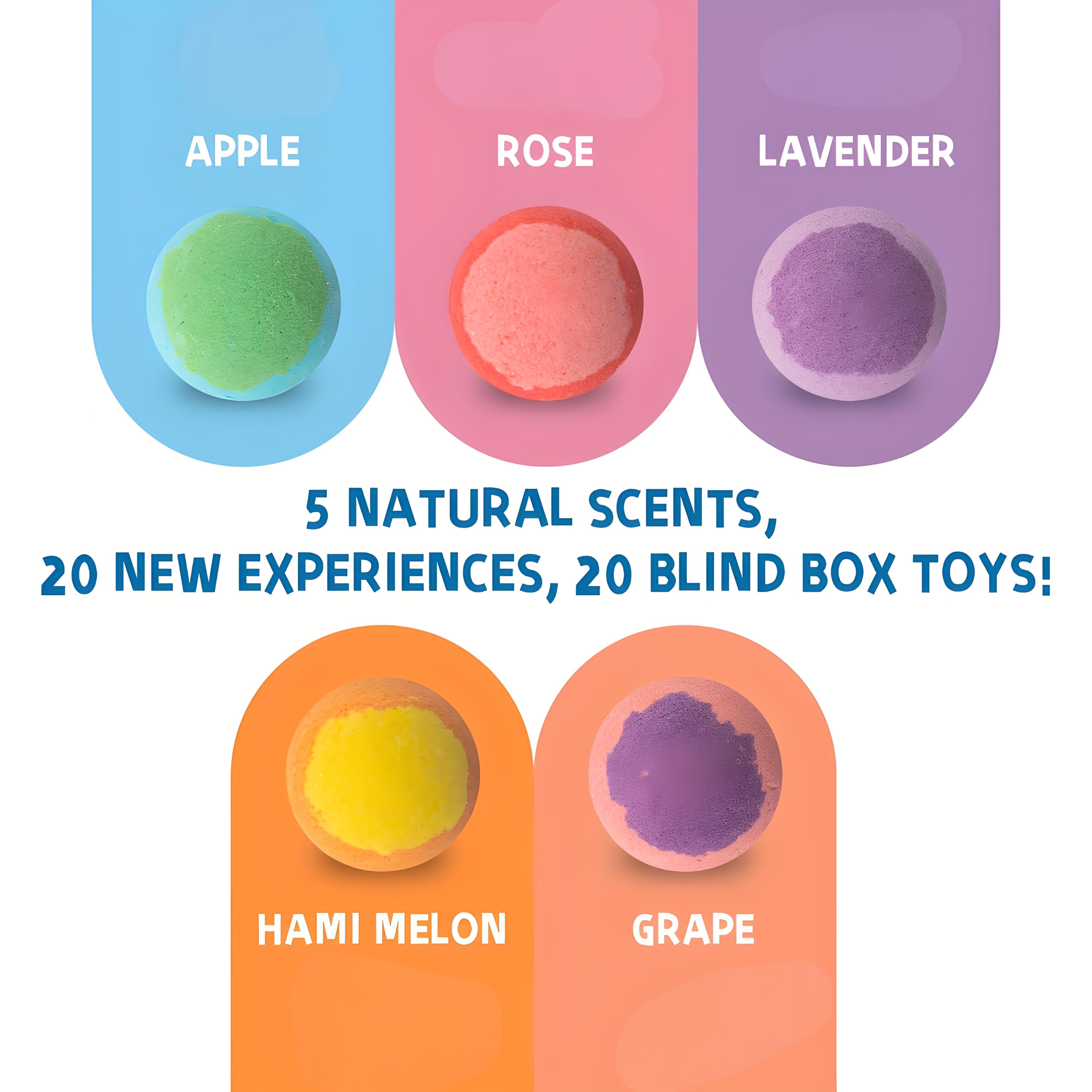 Kids Bath Bombs with Surprise Inside – Gift Set with 20 Unique Land & Sea Animal Toys, Fun, Educational, and Child-Safe Natural Bath Kids Bath Bombs with Surprise Inside – Gift Set with 20 Unique Land & Sea Animal Toys, Fun, Educational, and Child-Safe Natural Bath