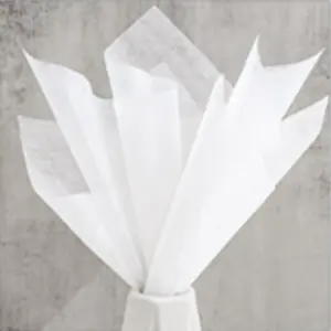 40 Sheets Korean Of  Wrapping Flower Paper Non-Woven Floral Wrapping Paper,  Pleated Withdrawable Flower Bouquet Lining Paper  Packaging Paper (Milk)