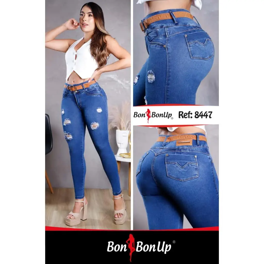 8447 BUTT-LIFT JEANS BY BON BON UP