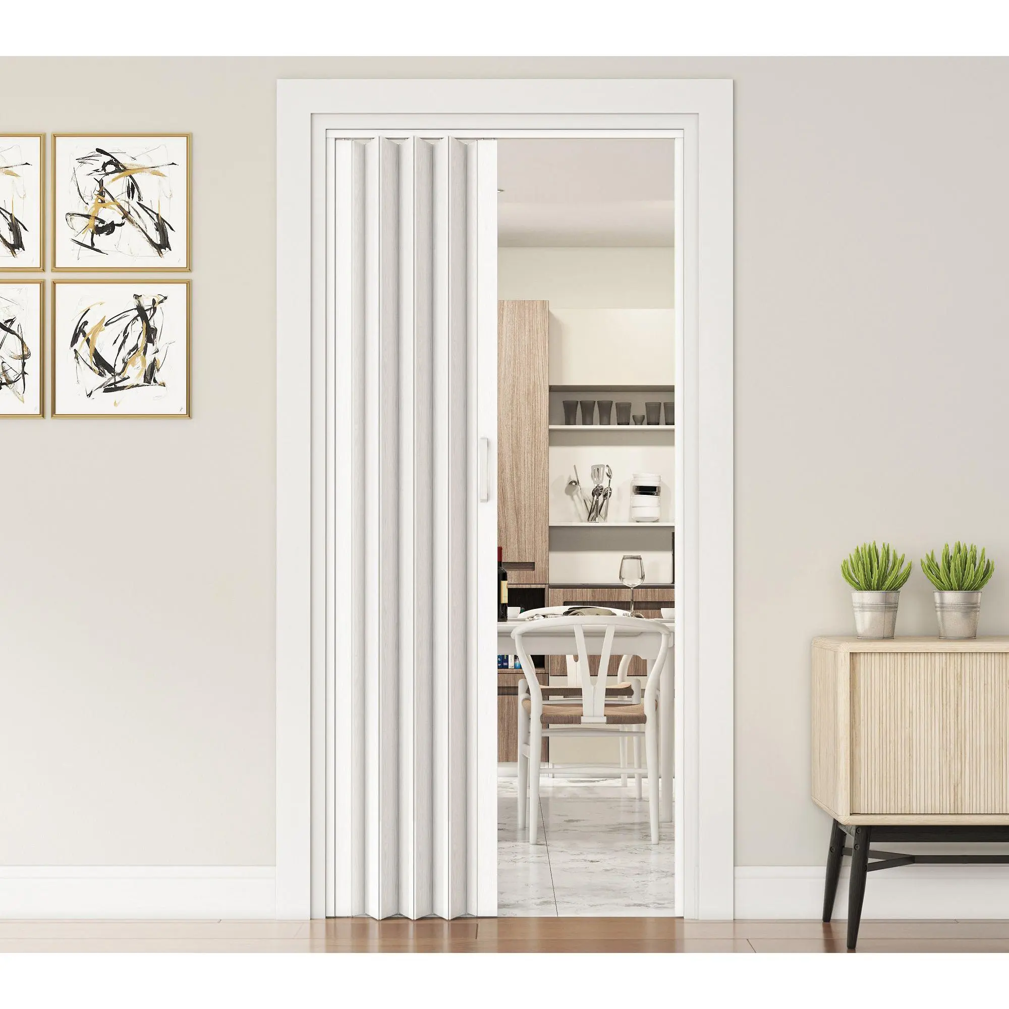 Techni Home Loft Series 36"W Double Walled Accordion Door Techni Home Loft Series 36"W Double Walled Accordion Door