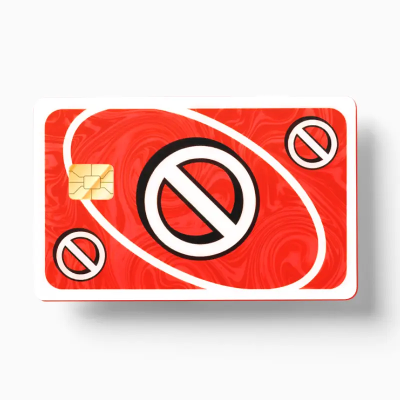 Uno Skip Card Red (Holographic) - TikTok Shop
