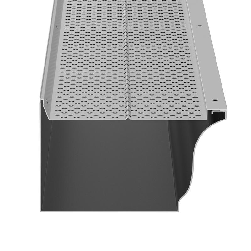 VEVOR Gutter Guard, TikTokShopBlackFriday, 5 inch Width, Aluminum Leaf Filter DIY Gutter Cover, 26 PCS 104 ft Total Length, 0.157'' Hole Diameter & 0.02'' Thick Raptor Gutter Guards Fits Any Roof or Gutter Type