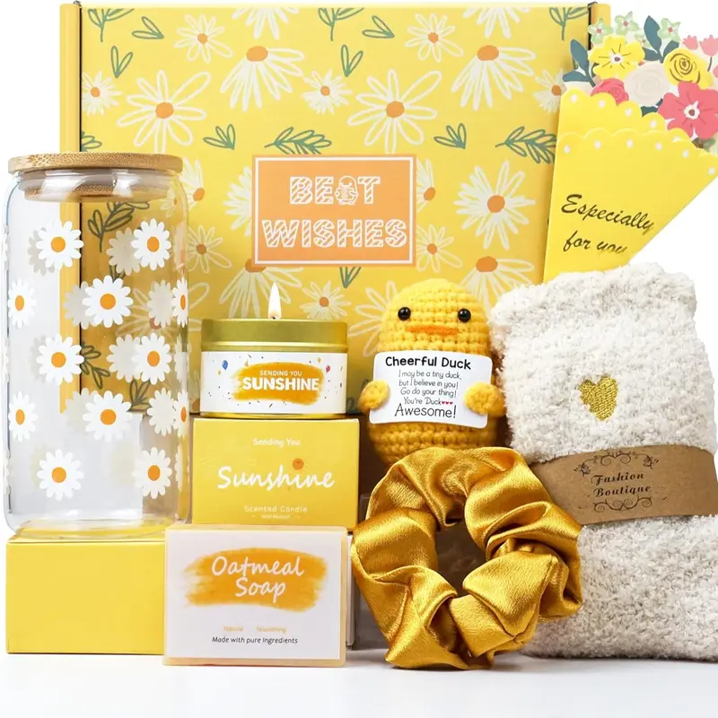 Women's Gift Basket, Unique Birthday Present for Best Friends, Inspirational Gift Set Box, Christmas Gifts for Women, Beautiful Gift Box