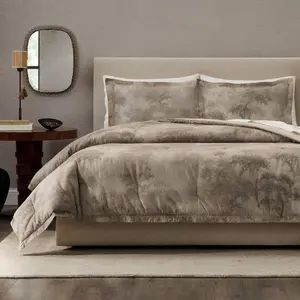 Jeremiah Brent Home 3pc King 'Walk in the Woods' Cotton Comforter Set Brown