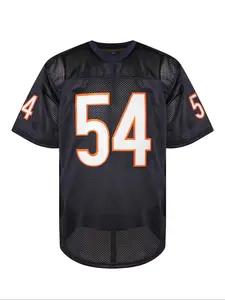 Men's Number 17 Print Short Sleeve American Football Jersey, Casual Breathable Comfortable Football Top for Daily Wear, Sports Clothing for Indoor Outdoor Wear