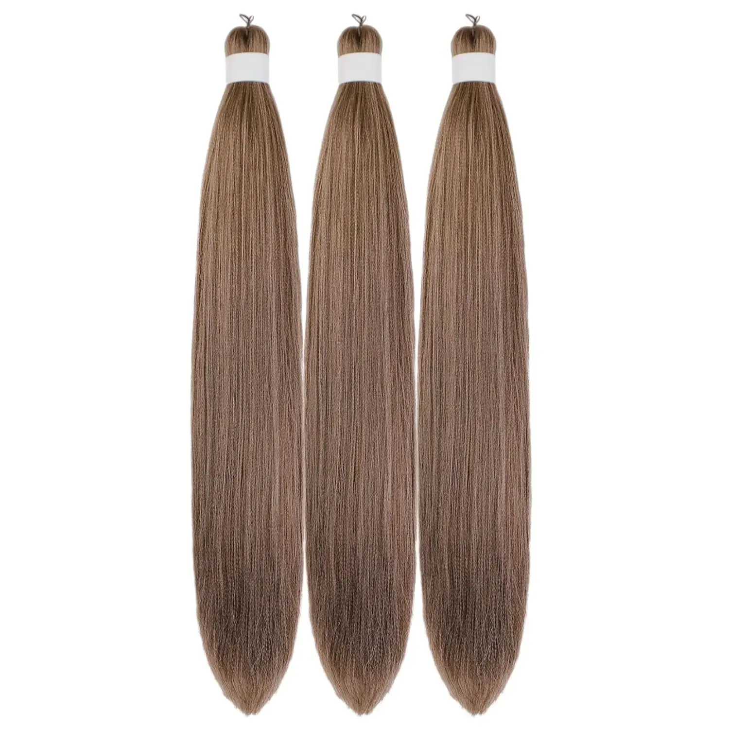 Ash Brown Braiding Hair Pre Stretched Box Braids Hair Extension 26 Inch Colorful Fake Hair for Braiding