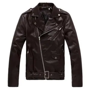 2025 Spring Autumn Winter Clothing Men's Leather Jacket Slim Motorcycle PU Washed Leather Jacket Men's Coat Faux Classic