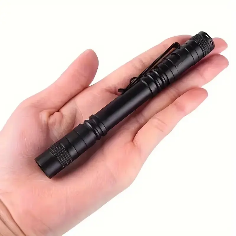 Portable Flashlight with Pen Clip, Handheld Pen Flashlights, Aluminum Alloy Mini Pocket Torch, Compatible with Keychain/screwdriver, Camping Edc Type-C Charging Emergency Light, Portable Working Lights