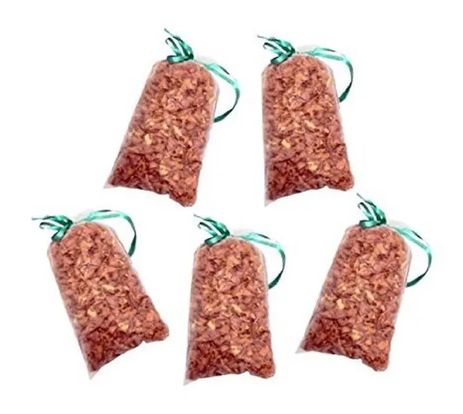 Cedar Green A103-3 Scented Natural Cedar Freshener Sachets (12-Pack, 5" h x 6" w x 10" l) - Absorbent Home Fragrance, Bug & Moth Repellent for Dresser Drawers, Storage Chest