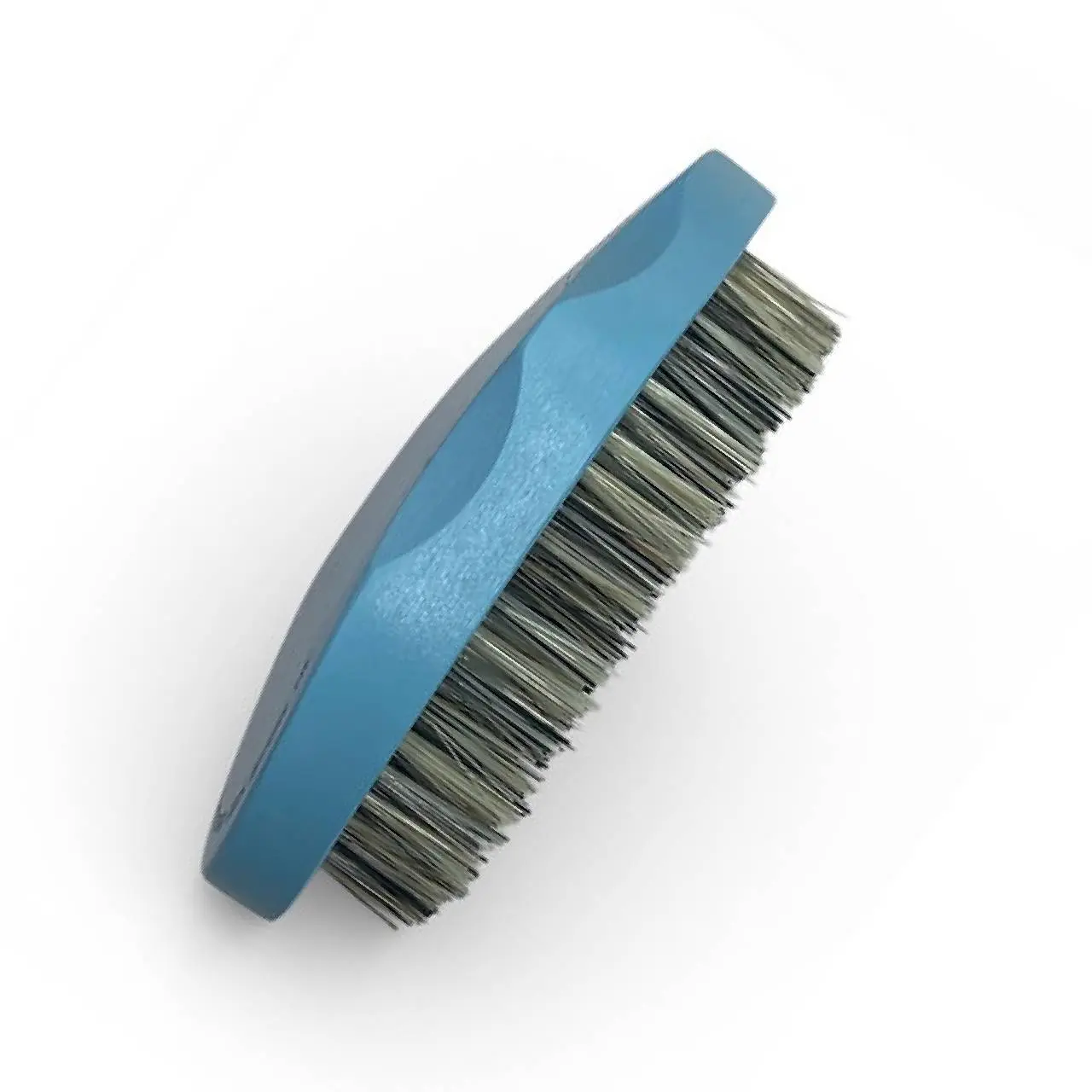 Jiggsawmillions Tiffany Blue Wave Drop Hair Brush - Curved Design, Mixed Hard and Nylon Bristles, for Men and Women