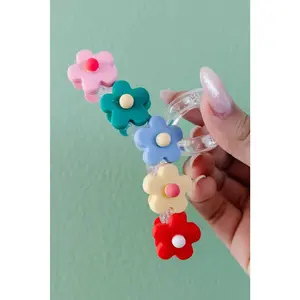 Colorful Flower Claw Clip