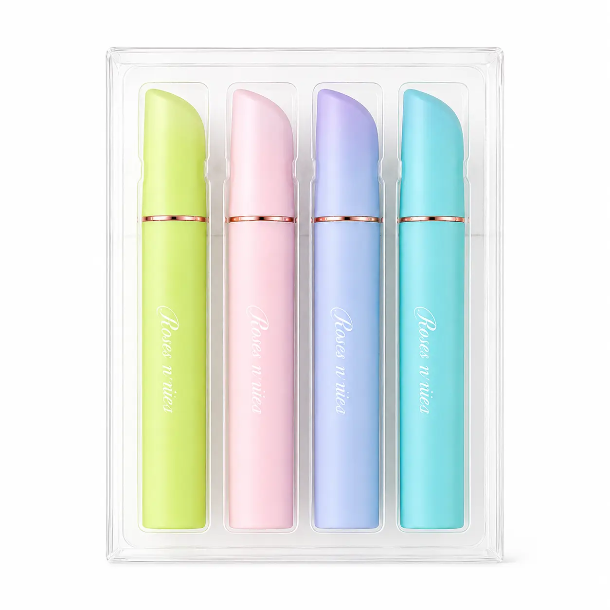 4 Pack Glitter Highlighter Pens, Pastel Gradient Fluorescent Markers with Chisel Tip, Sparkle Bible Highlighters for Journaling, Note Taking, Study, School and Office Supplies, ABS Barrel