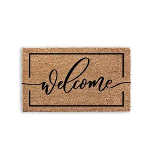 Welcome Border Classic Doormat Entryway Rug