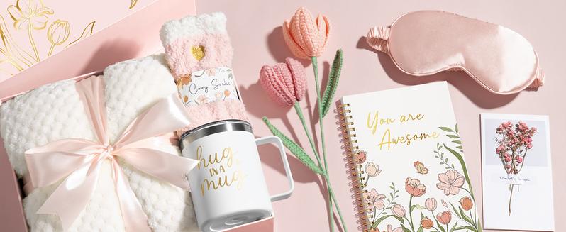 Mayicivo Valentine's Day Gifts ideas Basket for Women – Get Well Soon, Birthday, and Thinking of You Gifts for Mom, Best Friend, or Sister dealsforyoudays