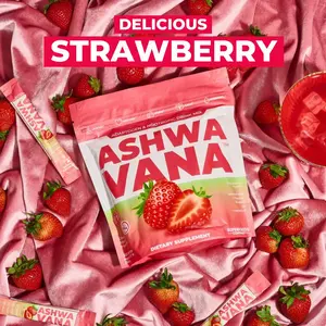 Ashwavana Zen | Ashwagandha & Magnesium Drink Mix | 30 Servings | Recovery & Rest Support | Strawberry | Cortisol Support | Vitamin Drink Mix | Natural Healthcare Dietary Supplement for Fitness