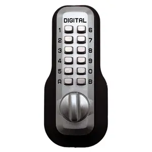 212 MAIN Lockey M-230-MG Mechanical Keyless Security Lock Door - Marine Grade Stainless Steel, Janitor Function, Adjustable, Auto-Lock, Digital Keypad, Electronic Keypad for Motorcycle Doors, Digital Keypad Lock