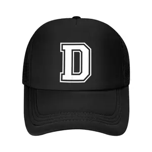 Letter D Name Initial Varsity Alphabet Monogram Baseball Cap