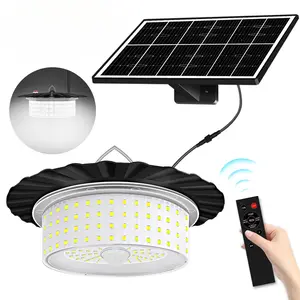 New 244LED Solar Pendant Light, Motion Sensor & Remote Control Shed Light, Waterproof Outdoor Garden & Camping Lamp