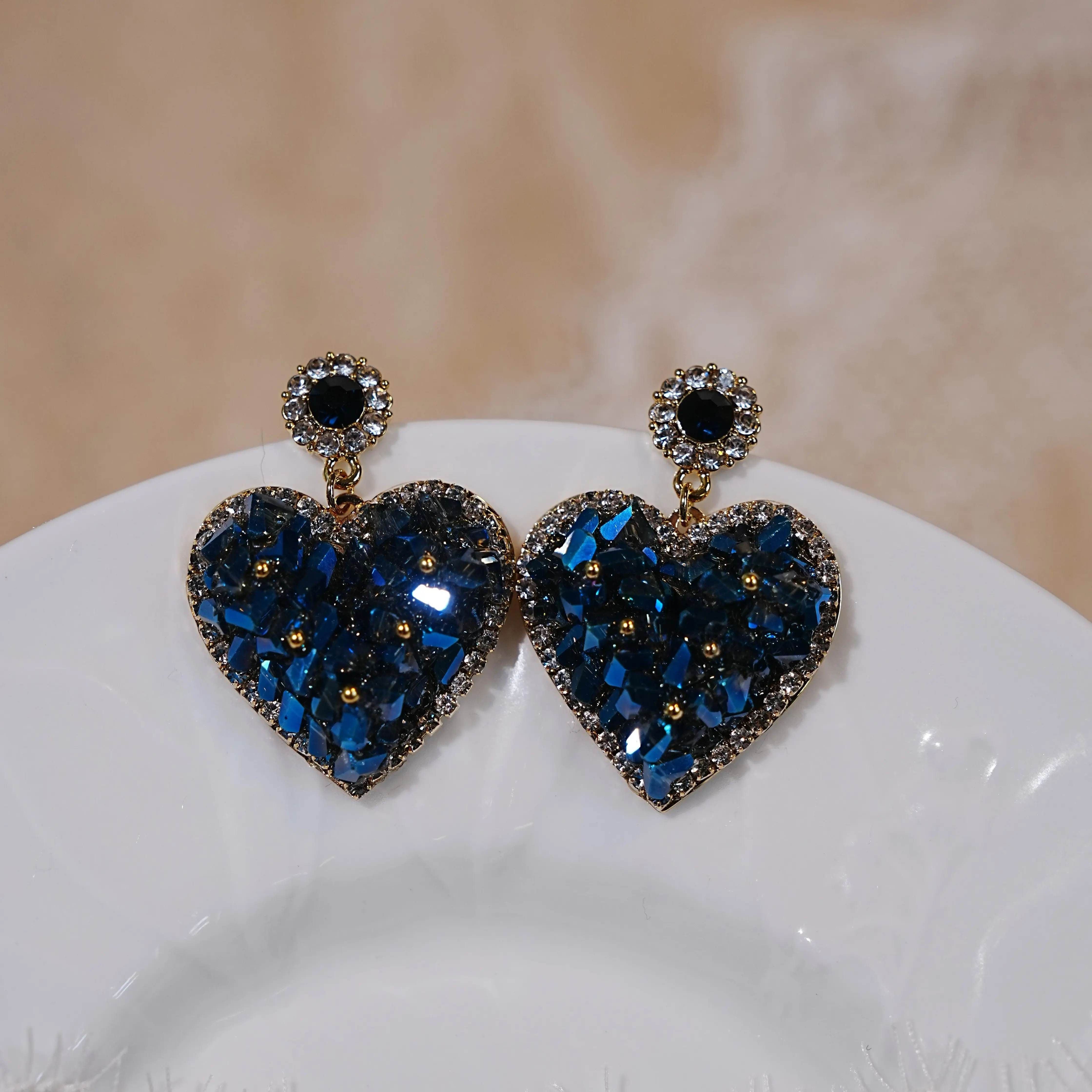 Multicolor Beads Chandelier-Style Costume Earrings - Vibrant Color Accents for Outfits, Gorgeous Statement Look Fashion Accessory