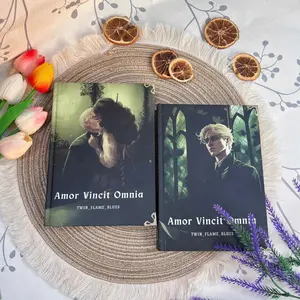 Amor Vincit Omnia Book Hardcover Edition, Dark Academia Romance Book, Aesthetic Fanfiction Book Set Gift