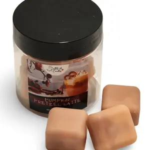 Pumpkin Pretzel Latte – Cube Mold Wax Melt (4oz Jar, 63g)