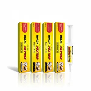 Cockroach Gel Bait Roach Killer, Indoor Outdoor Pest Control for German & American Roaches with Plunger & Precision Tip (1-Pack / 4-Pack Available)