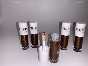 Chocolate Drop Hydrating Lip Gloss with Coconut Oil Moisture Glossy Lip Care