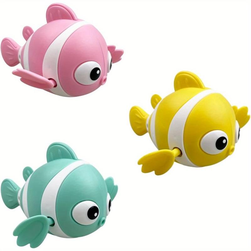 3-Pack Wind-Up Swimming Fish Bath Toys – Self-Propelling, No Batteries, Fun for Baby Bath & Pool Play