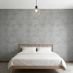 Industrial Style Self-Adhesive Concrete Wallpaper, Cement Texture, Waterproof Moisture-Proof Removable Wall Sticker, 40cm X 3m