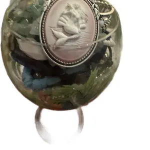 Jewelry jar 458 with nautical or beach theme